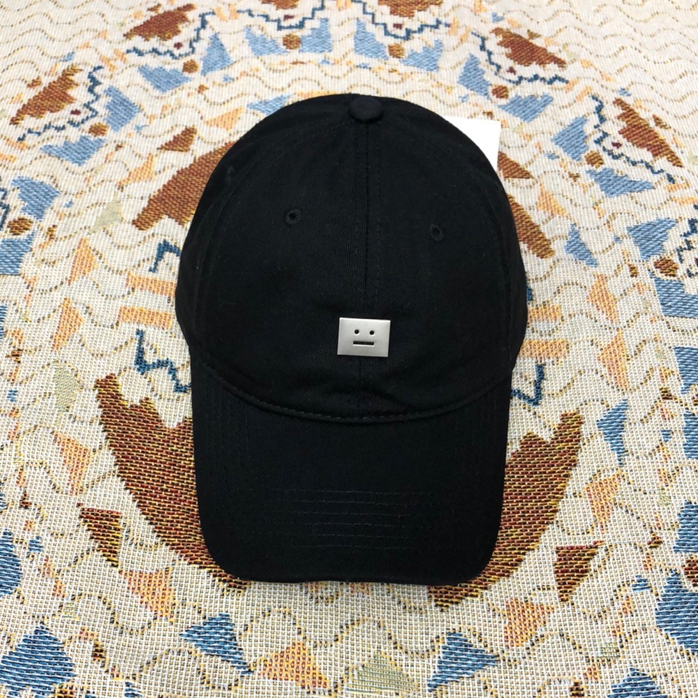 Acne Black and Silver Hat Minimalist Design
